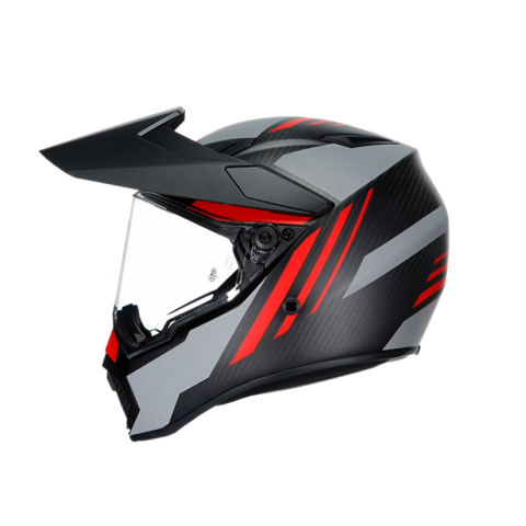 Agv Ax-9 Multı Kapalı Kask Karbon-kırmızı