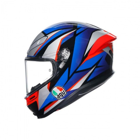 Agv K6 S Kapalı Kask Slashcut Siyah-mavi-kırmızı