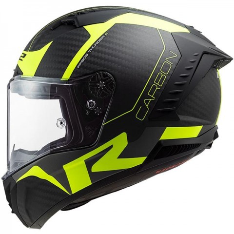 Ls2 Thunder Karbon Racıng 1 Kapalı Kask Mat Neon Sarı